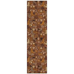 Machine Washable Indoor/Outdoor Chantille ACN2613 Red 2'3" x 7'6" Runner Rug