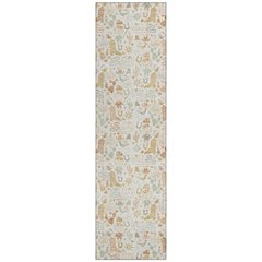 Machine Washable Indoor/Outdoor Chantille ACN2613 Ivory 2'3" x 7'6" Runner Rug