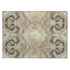 Machine Washable Indoor/Outdoor Chantille ACN2614 Green 1'8" x 2'6" Rug