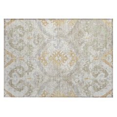 Machine Washable Indoor/Outdoor Chantille ACN2614 Ivory 1'8" x 2'6" Rug