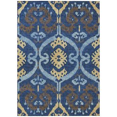 Machine Washable Indoor/Outdoor Chantille ACN2614 Blue 2'6" x 3'10" Rug