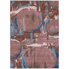 Machine Washable Indoor/Outdoor Chantille ACN2615 Red 2'6" x 3'10" Rug