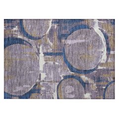Machine Washable Indoor/Outdoor Chantille ACN2615 Purple 1'8" x 2'6" Rug