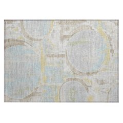 Machine Washable Indoor/Outdoor Chantille ACN2615 Gray 1'8" x 2'6" Rug