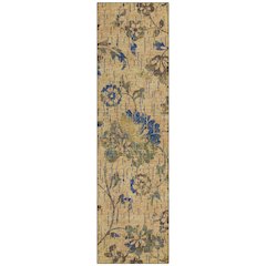 Machine Washable Indoor/Outdoor Chantille ACN2616 Gold 2'3" x 7'6" Runner Rug
