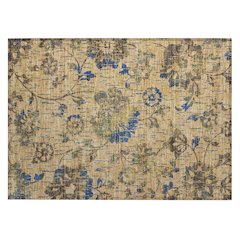 Machine Washable Indoor/Outdoor Chantille ACN2616 Gold 1'8" x 2'6" Rug