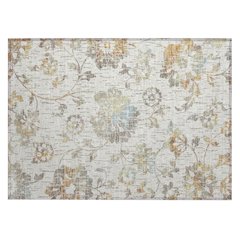 Machine Washable Indoor/Outdoor Chantille ACN2616 Ivory 1'8" x 2'6" Rug