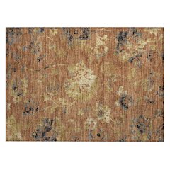 Machine Washable Indoor/Outdoor Chantille ACN2616 Orange 1'8" x 2'6" Rug
