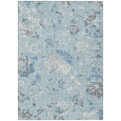Machine Washable Indoor/Outdoor Chantille ACN2616 Blue 2'6" x 3'10" Rug