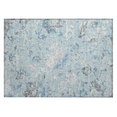 Machine Washable Indoor/Outdoor Chantille ACN2616 Blue 1'8" x 2'6" Rug