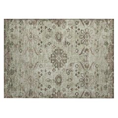 Machine Washable Indoor/Outdoor Chantille ACN2617 Green 1'8" x 2'6" Rug