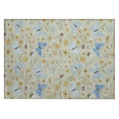 Machine Washable Indoor/Outdoor Chantille ACN2618 Green 1'8" x 2'6" Rug