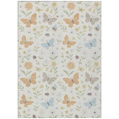 Machine Washable Indoor/Outdoor Chantille ACN2618 Ivory 2'6" x 3'10" Rug