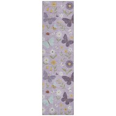 Machine Washable Indoor/Outdoor Chantille ACN2618 Purple 2'3" x 7'6" Runner Rug
