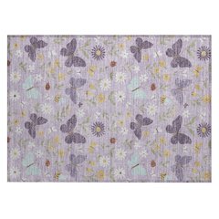 Machine Washable Indoor/Outdoor Chantille ACN2618 Purple 1'8" x 2'6" Rug