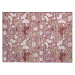 Machine Washable Indoor/Outdoor Chantille ACN2618 Pink 1'8" x 2'6" Rug