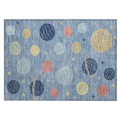 Machine Washable Indoor/Outdoor Chantille ACN2619 Blue 1'8" x 2'6" Rug