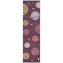 Machine Washable Indoor/Outdoor Chantille ACN2619 Purple 2'3" x 7'6" Runner Rug