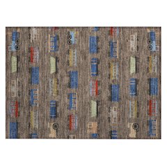Machine Washable Indoor/Outdoor Chantille ACN2621 Brown 1'8" x 2'6" Rug