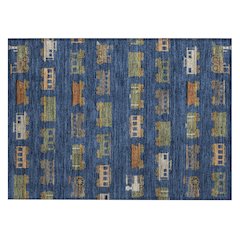 Machine Washable Indoor/Outdoor Chantille ACN2621 Blue 1'8" x 2'6" Rug