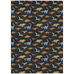Machine Washable Indoor/Outdoor Chantille ACN2622 Black 2'6" x 3'10" Rug