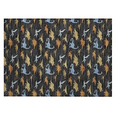 Machine Washable Indoor/Outdoor Chantille ACN2622 Black 1'8" x 2'6" Rug
