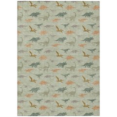 Machine Washable Indoor/Outdoor Chantille ACN2622 Green 2'6" x 3'10" Rug