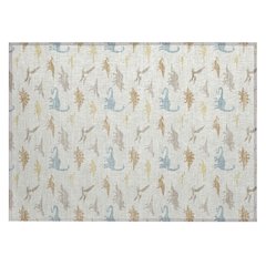 Machine Washable Indoor/Outdoor Chantille ACN2622 Ivory 1'8" x 2'6" Rug