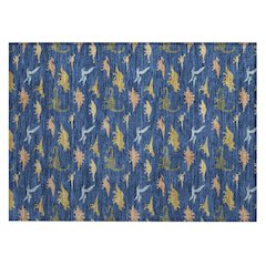 Machine Washable Indoor/Outdoor Chantille ACN2622 Blue 1'8" x 2'6" Rug