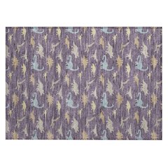 Machine Washable Indoor/Outdoor Chantille ACN2622 Purple 1'8" x 2'6" Rug