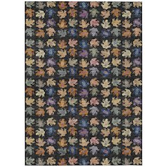 Machine Washable Indoor/Outdoor Chantille ACN2623 Black 2'6" x 3'10" Rug