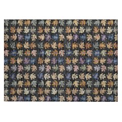 Machine Washable Indoor/Outdoor Chantille ACN2623 Black 1'8" x 2'6" Rug