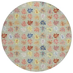 Machine Washable Indoor/Outdoor Chantille ACN2623 Green 8' x 8' Round Rug