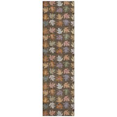 Machine Washable Indoor/Outdoor Chantille ACN2623 Brown 2'3" x 7'6" Runner Rug