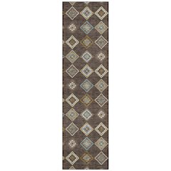 Machine Washable Indoor/Outdoor Chantille ACN2624 Brown 2'3" x 7'6" Runner Rug