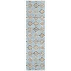 Machine Washable Indoor/Outdoor Chantille ACN2624 Blue 2'3" x 7'6" Runner Rug