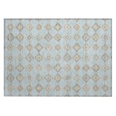 Machine Washable Indoor/Outdoor Chantille ACN2624 Blue 1'8" x 2'6" Rug