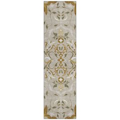 Machine Washable Indoor/Outdoor Chantille ACN2625 Brown 2'3" x 7'6" Runner Rug