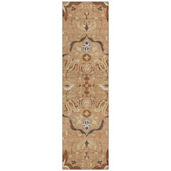 Machine Washable Indoor/Outdoor Chantille ACN2625 Orange 2'3" x 7'6" Runner Rug