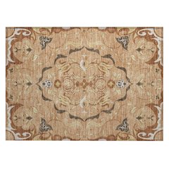 Machine Washable Indoor/Outdoor Chantille ACN2625 Orange 1'8" x 2'6" Rug