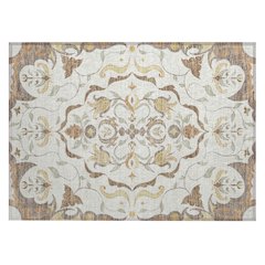 Machine Washable Indoor/Outdoor Chantille ACN2625 Ivory 1'8" x 2'6" Rug