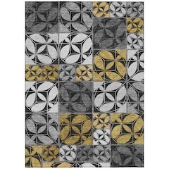 Machine Washable Indoor/Outdoor Chantille ACN2626 Black 2'6" x 3'10" Rug