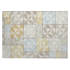 Machine Washable Indoor/Outdoor Chantille ACN2626 Ivory 1'8" x 2'6" Rug