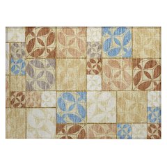 Machine Washable Indoor/Outdoor Chantille ACN2626 Gold 1'8" x 2'6" Rug
