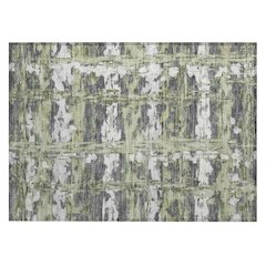 Machine Washable Indoor/Outdoor Chantille ACN2627 Green 1'8" x 2'6" Rug
