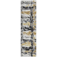 Machine Washable Indoor/Outdoor Chantille ACN2627 Gray 2'3" x 7'6" Runner Rug