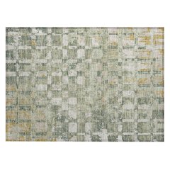 Machine Washable Indoor/Outdoor Chantille ACN2628 Green 1'8" x 2'6" Rug