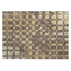 Machine Washable Indoor/Outdoor Chantille ACN2628 Brown 1'8" x 2'6" Rug