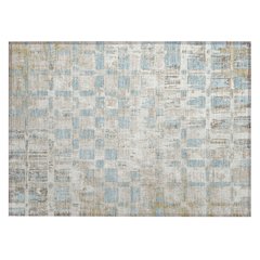 Machine Washable Indoor/Outdoor Chantille ACN2628 Ivory 1'8" x 2'6" Rug