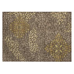 Machine Washable Indoor/Outdoor Chantille ACN2629 Brown 1'8" x 2'6" Rug